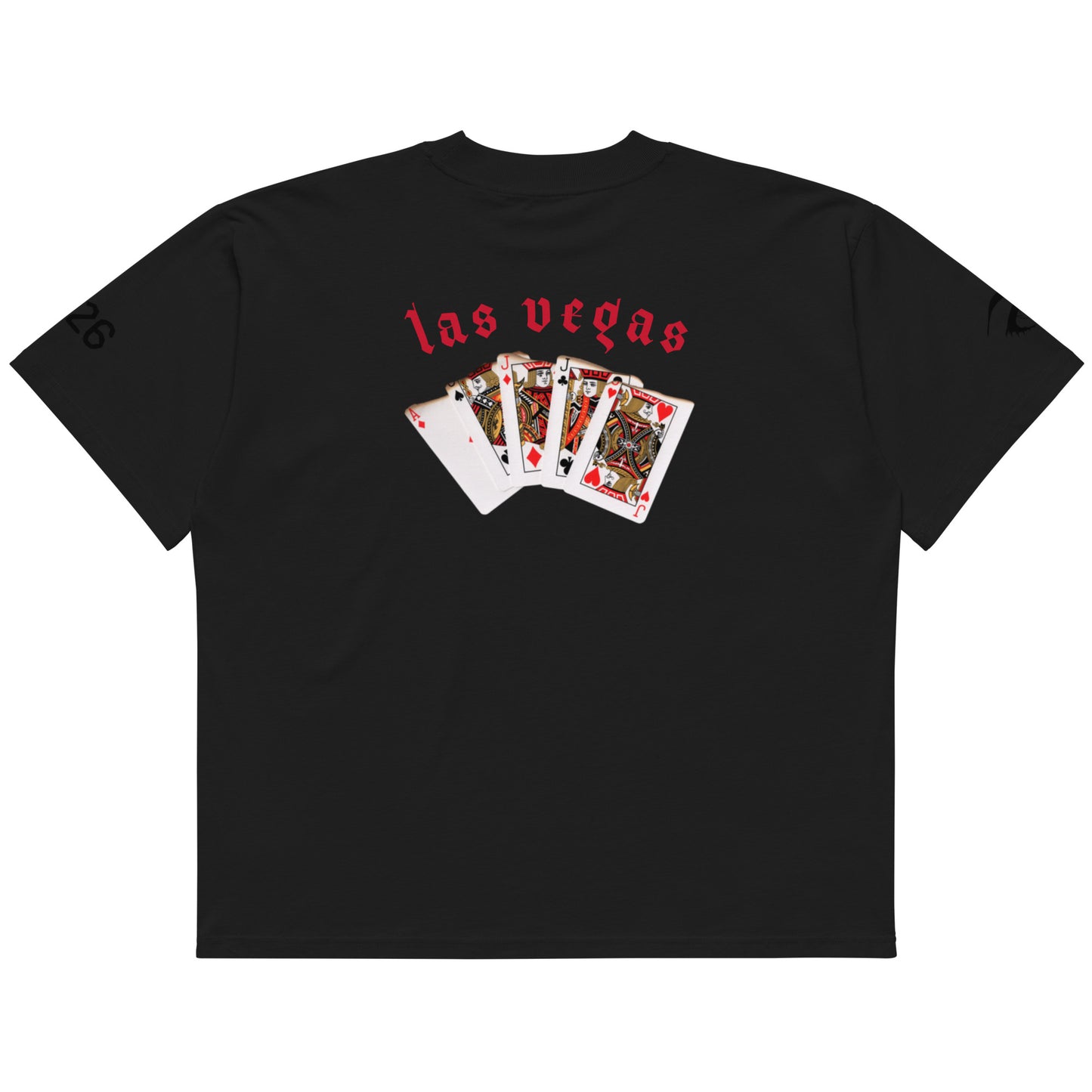 Heart On Fire Oversized High Neck T-Shirt
